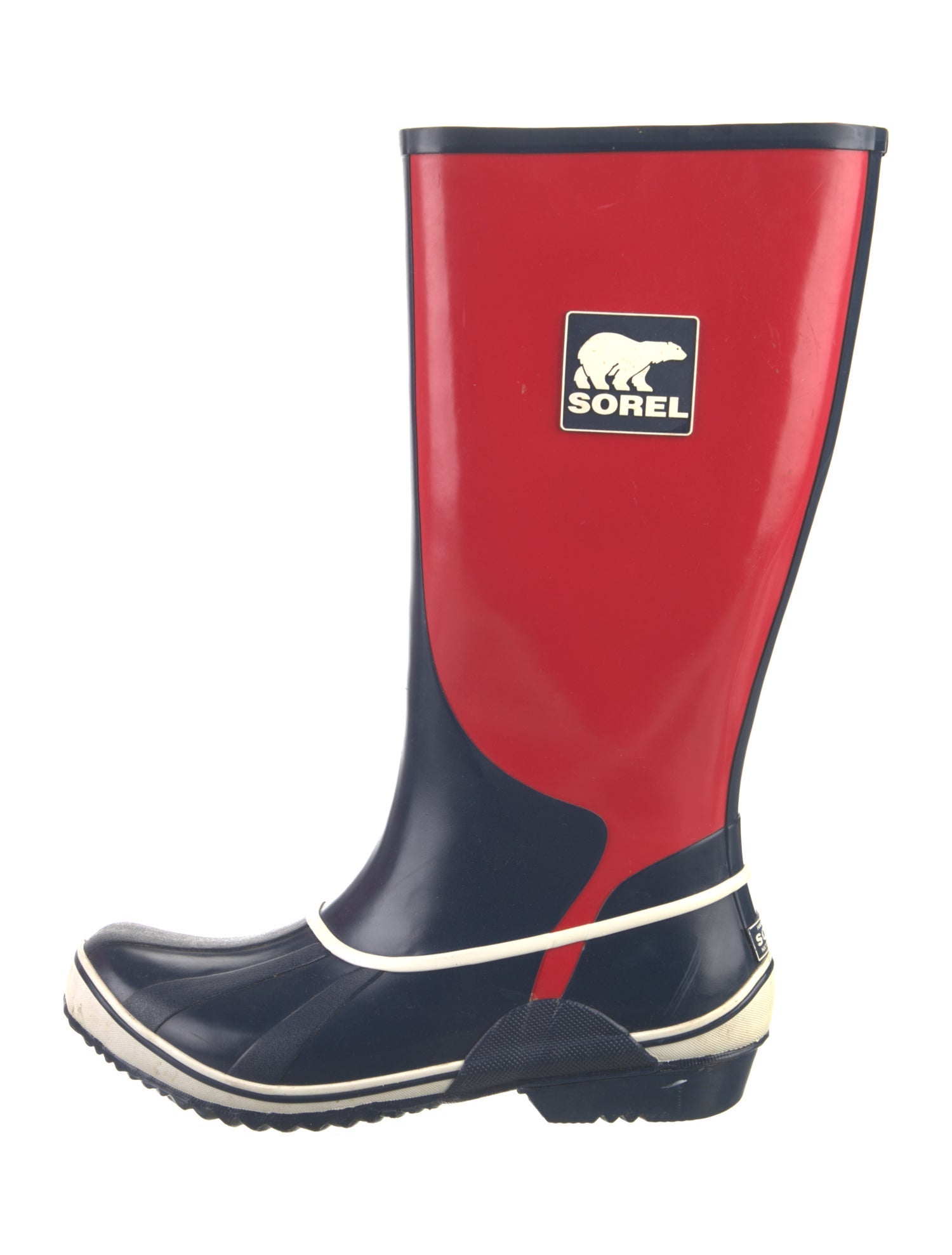 Sorel Rubber Colorblock Pattern Rain Boots