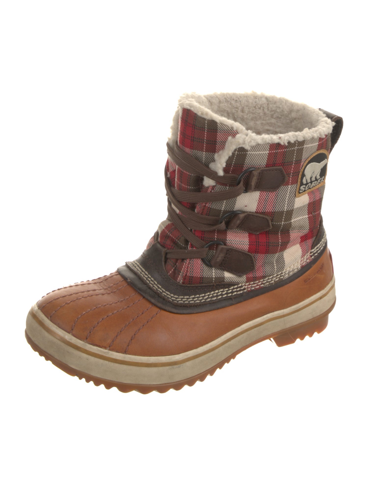 Sorel Leather Printed Snow Boots