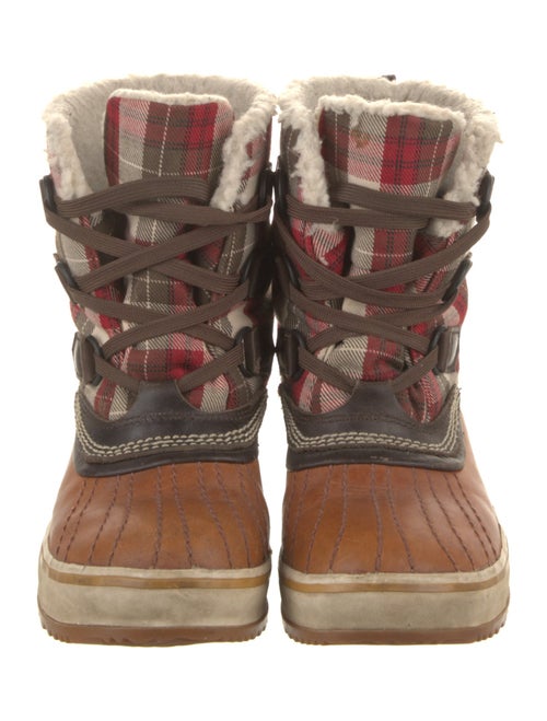 Sorel Leather Printed Snow Boots