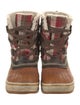 Sorel Leather Printed Snow Boots