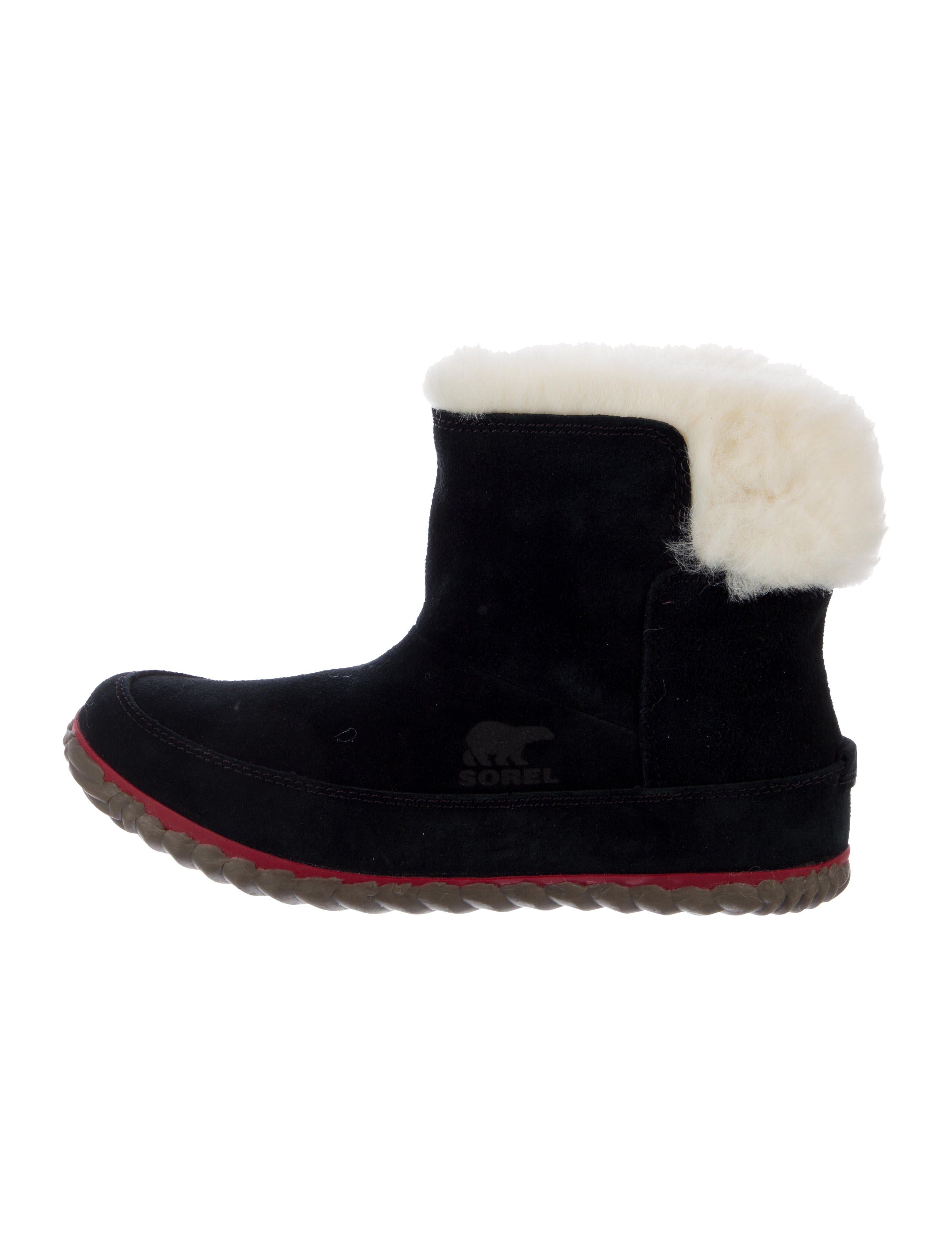 Sorel Suede Fur Trim Boots
