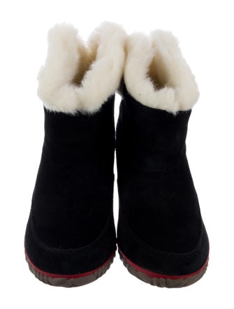 Sorel Suede Fur Trim Boots