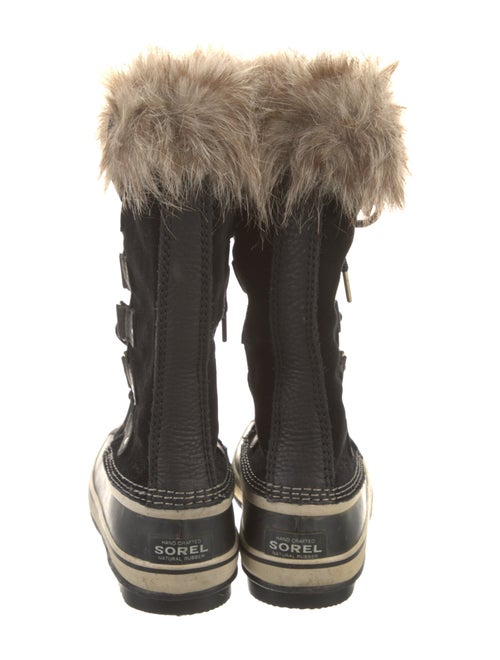 Sorel Suede Faux Fur Trim Lace-Up Boots