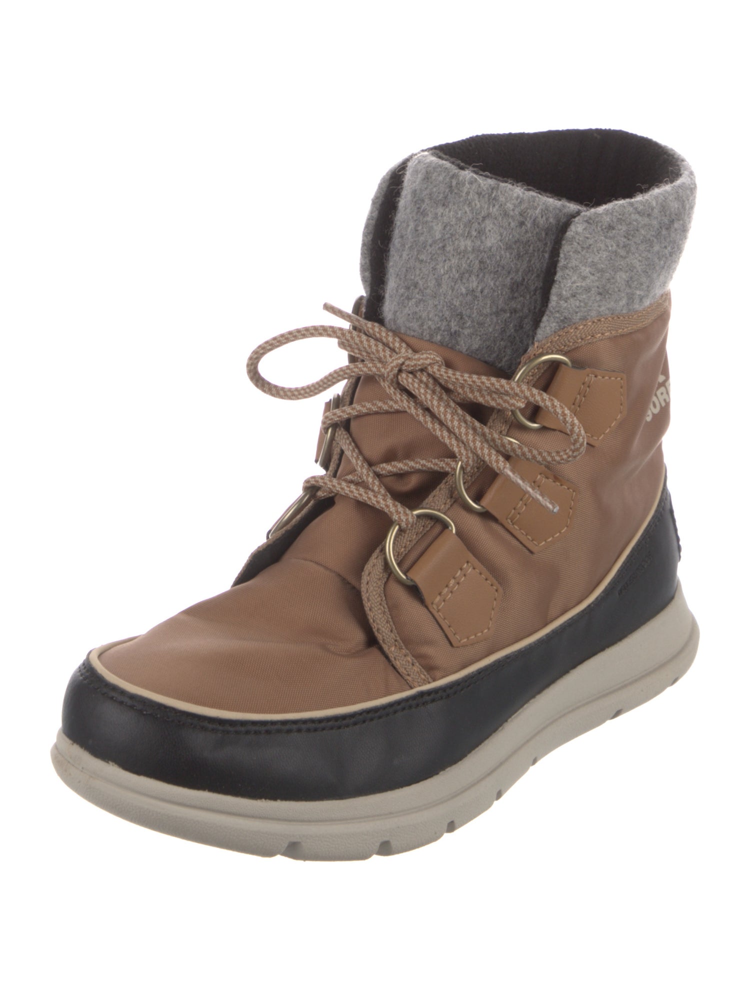 Sorel Colorblock Pattern Lace-Up Boots