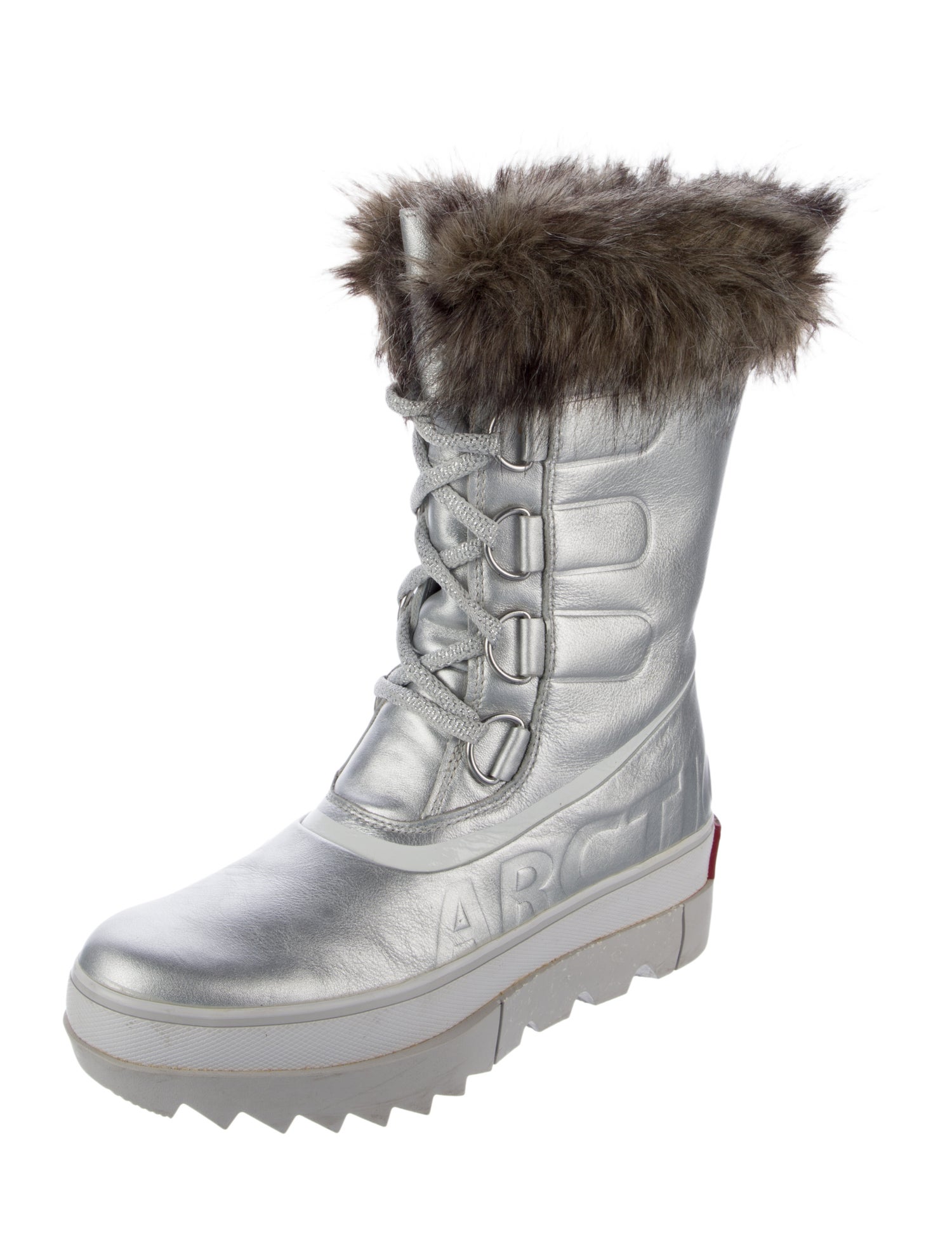 Sorel Leather Colorblock Pattern Lace-Up Boots