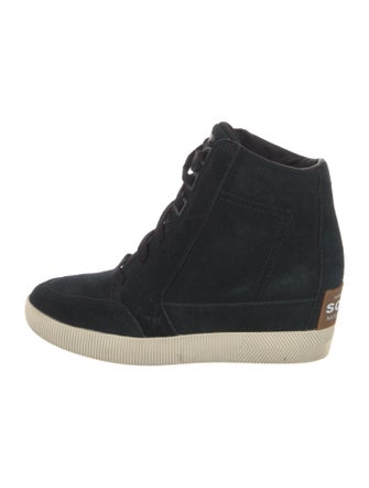 Sorel Suede Wedge Sneakers