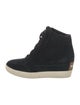 Sorel Suede Wedge Sneakers