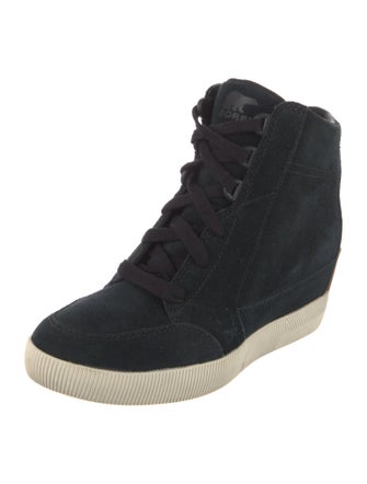 Sorel Suede Wedge Sneakers