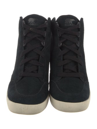 Sorel Suede Wedge Sneakers