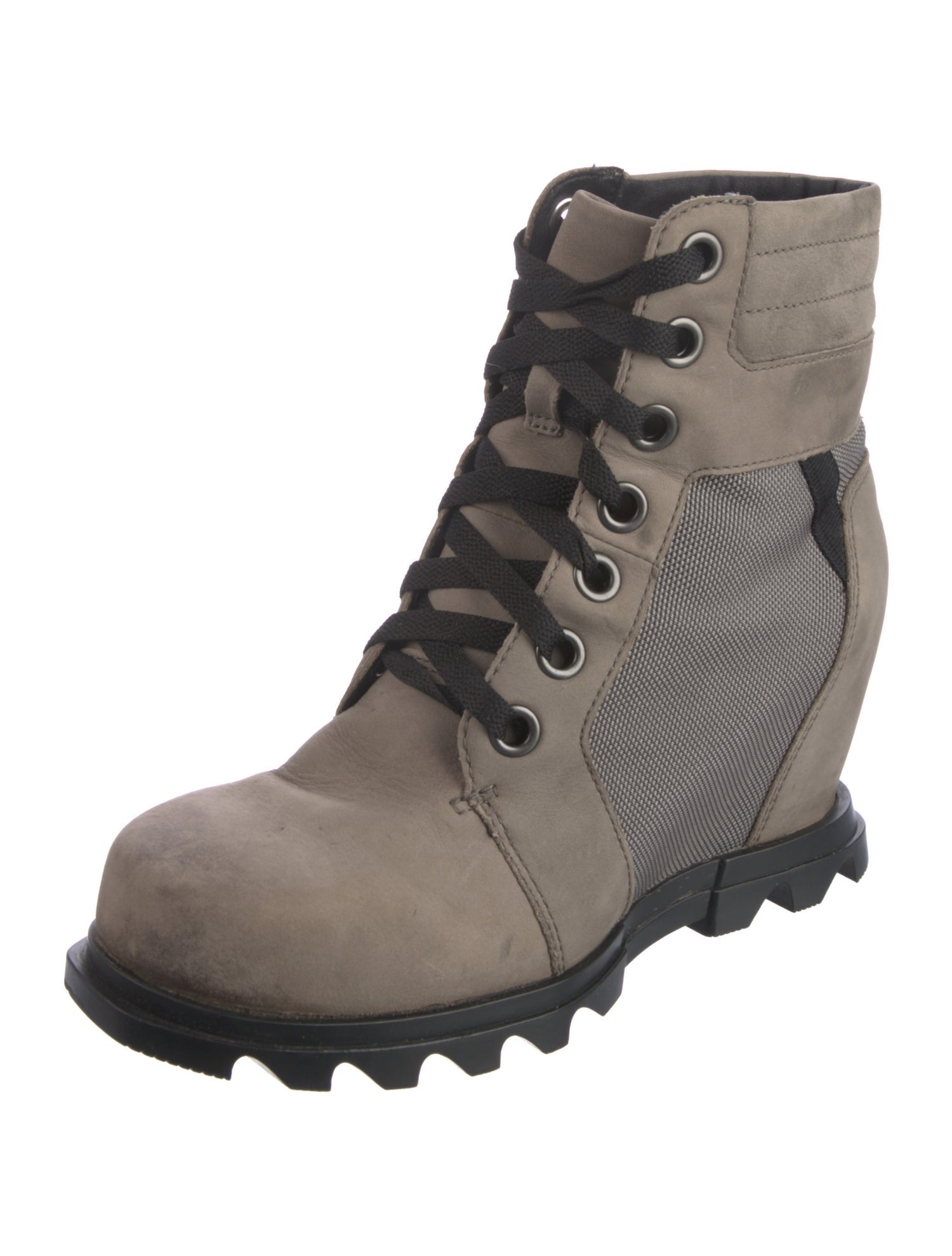 Sorel Leather Printed Combat Boots