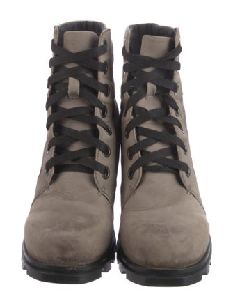 Sorel Leather Printed Combat Boots