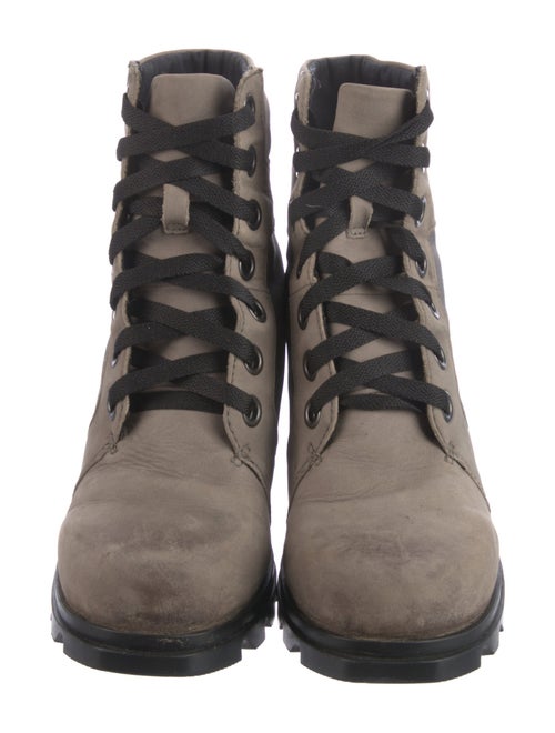 Sorel Leather Printed Combat Boots