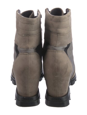 Sorel Leather Printed Combat Boots