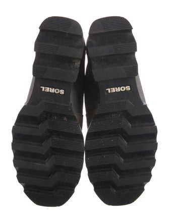 Sorel Leather Printed Combat Boots