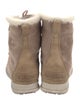 Sorel Suede Faux Fur Trim Lace-Up Boots