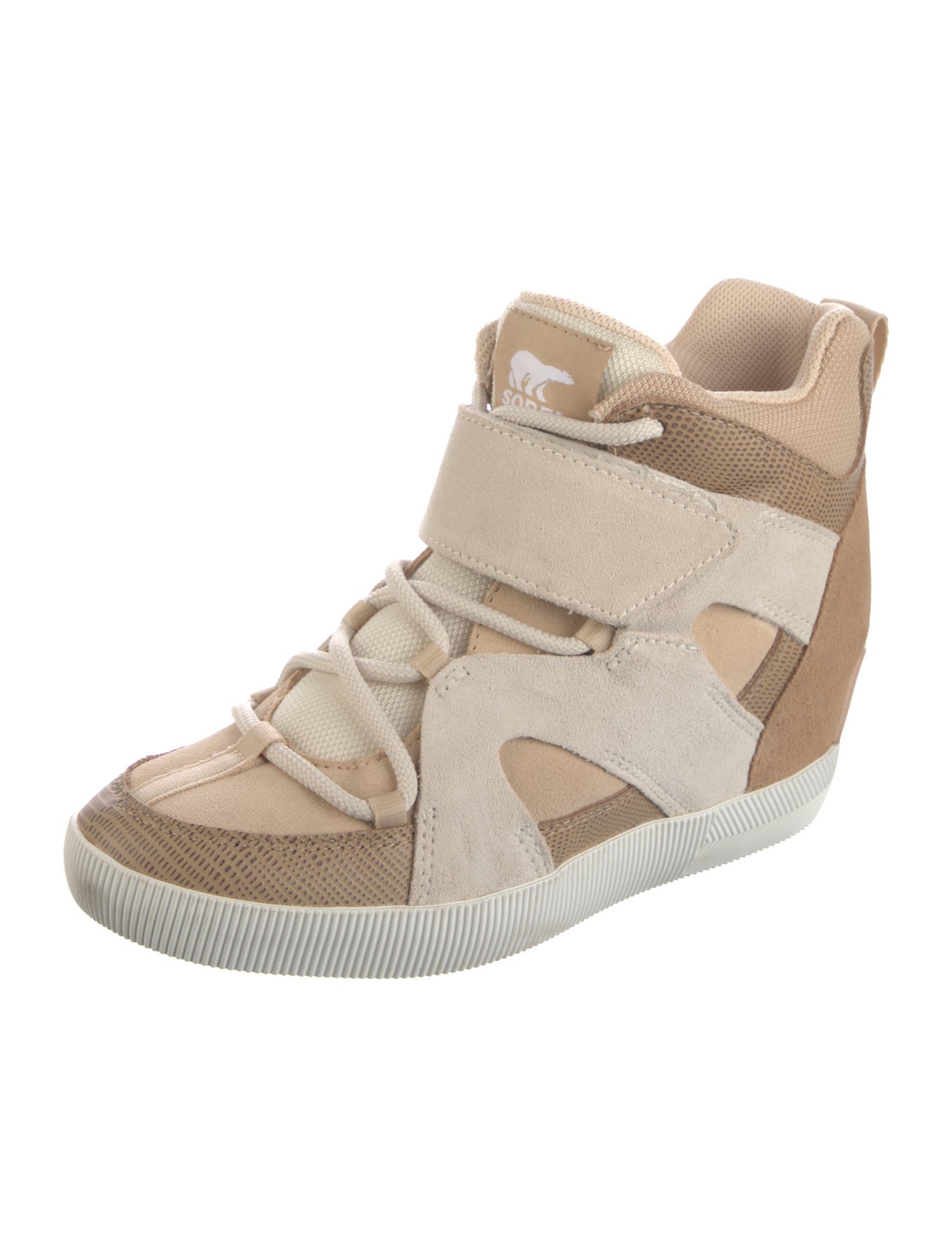 Sorel Suede Wedge Sneakers