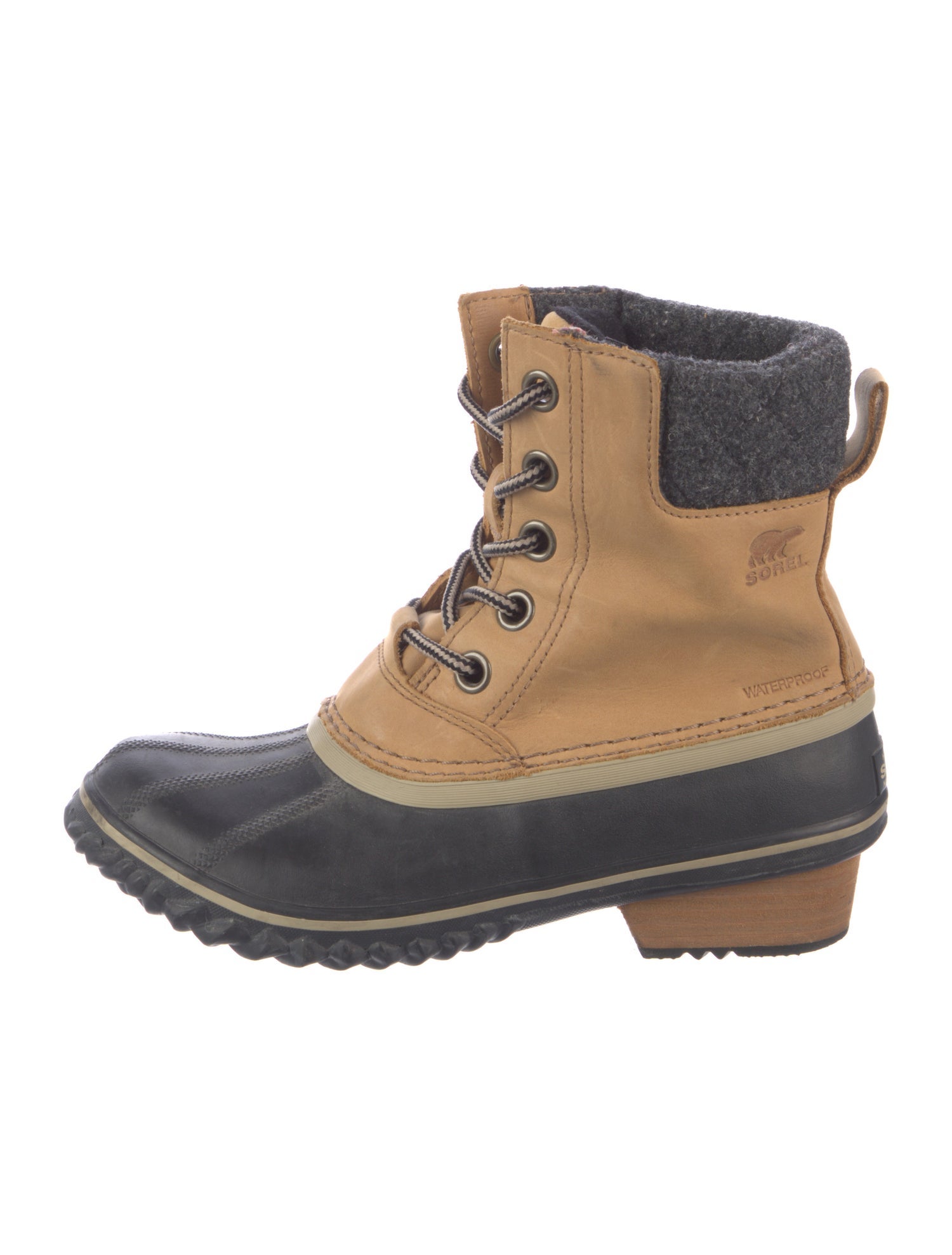 Sorel Leather Printed Lace-Up Boots