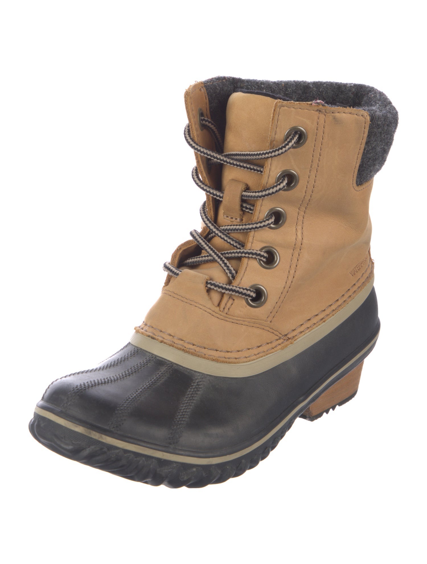 Sorel Leather Printed Lace-Up Boots