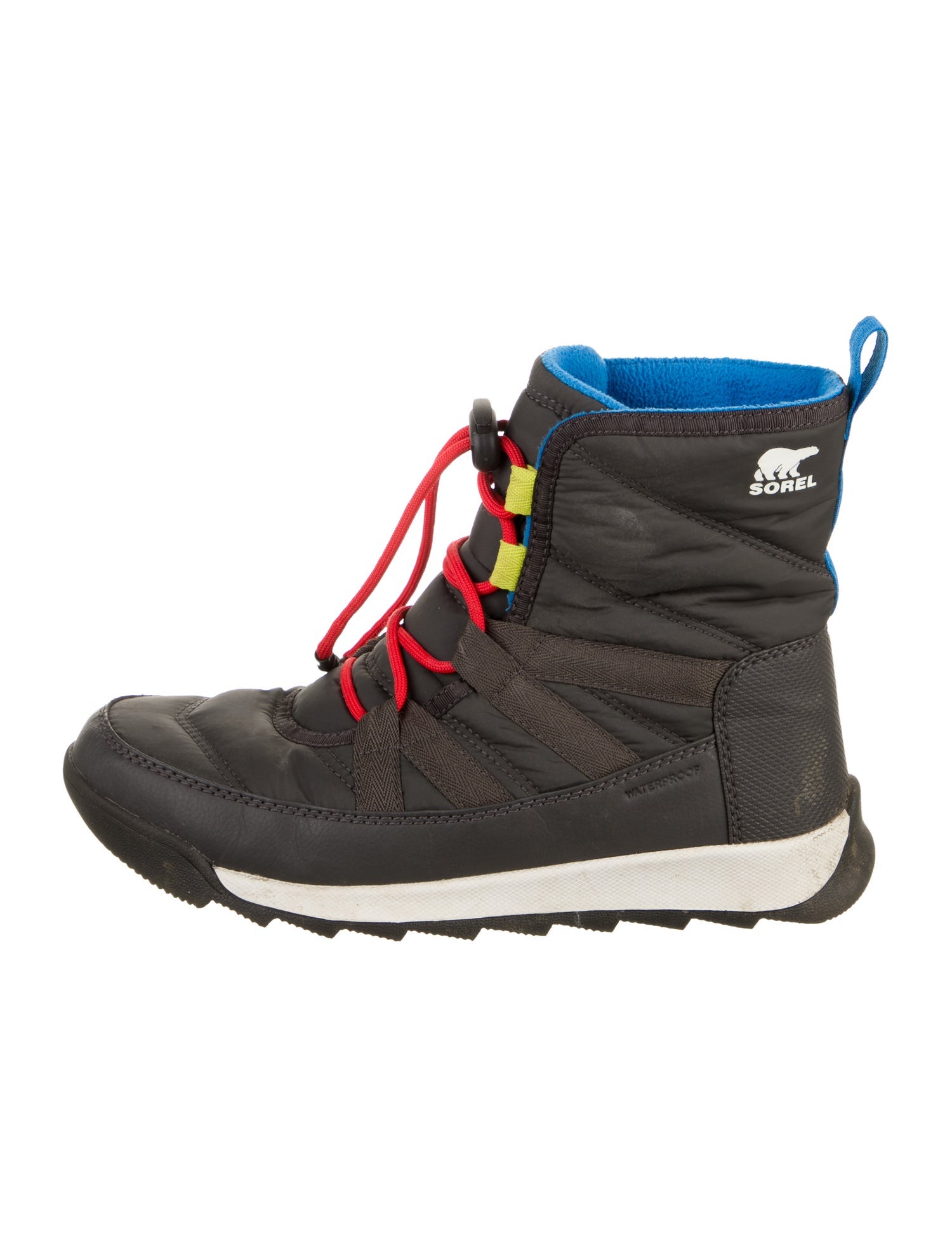 Sorel Nylon Colorblock Pattern Lace-Up Boots
