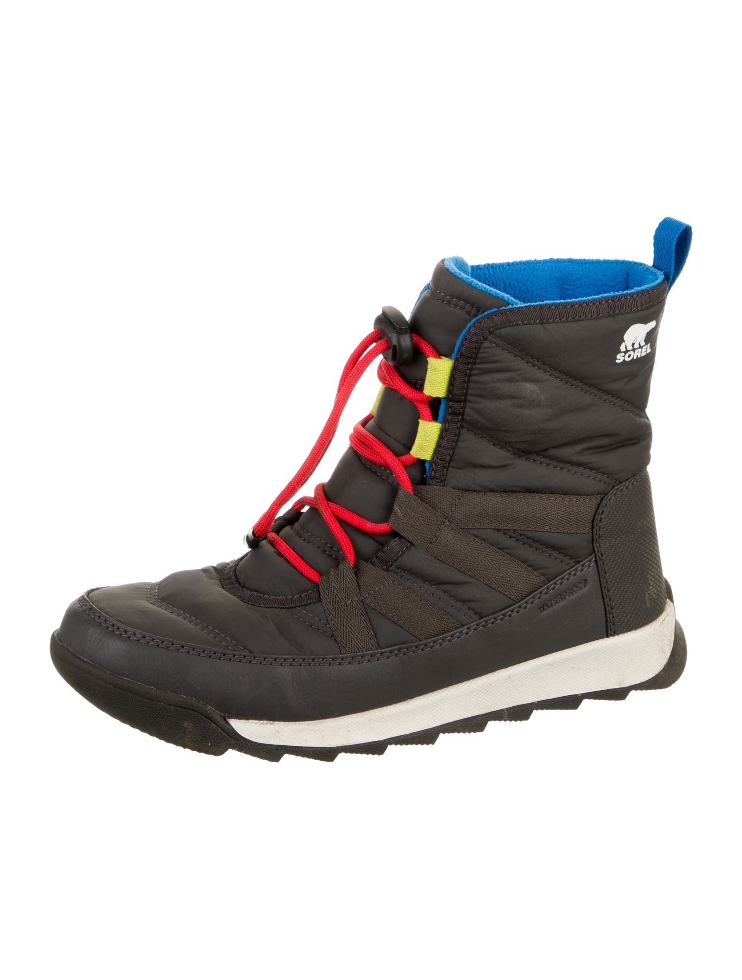 Sorel Nylon Colorblock Pattern Lace-Up Boots