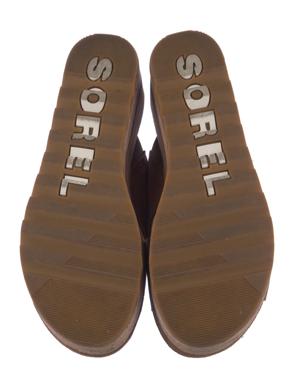 Sorel Suede Espadrilles Orange Platform Crossover… - image 5