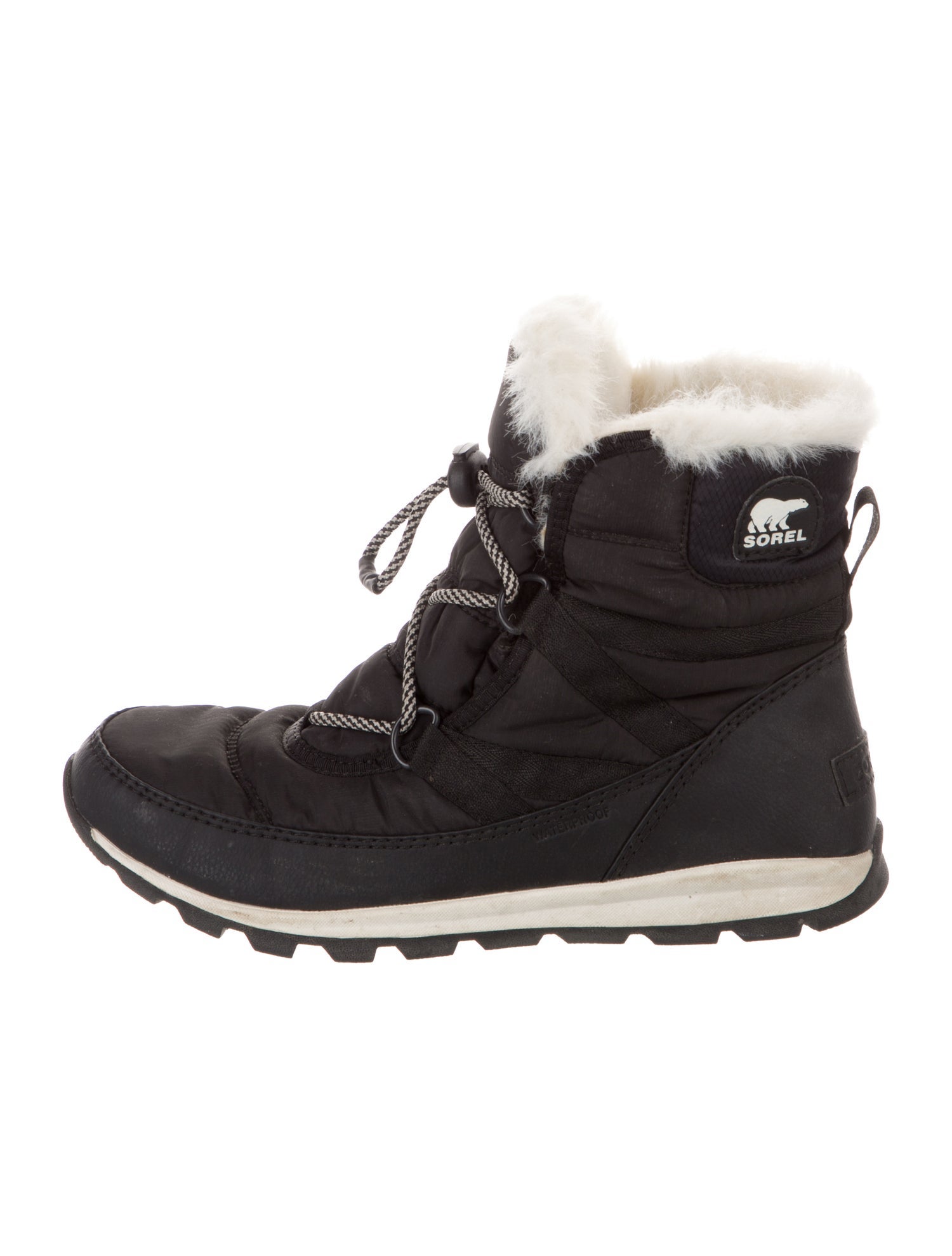Sorel Nylon Colorblock Pattern Lace-Up Boots