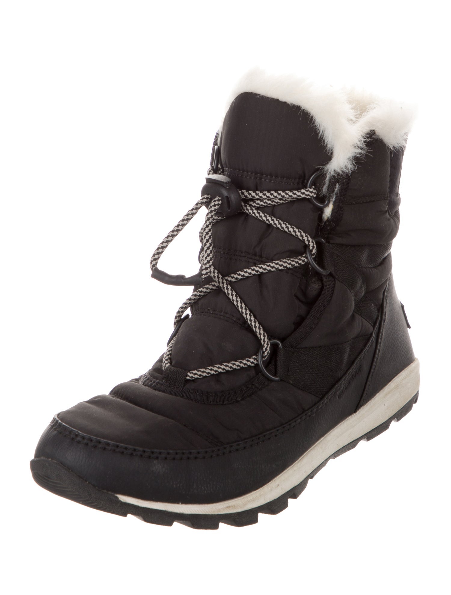 Sorel Nylon Colorblock Pattern Lace-Up Boots
