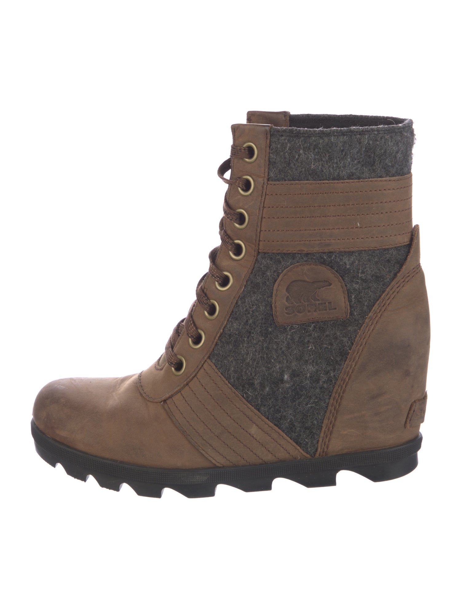 Sorel Leather Printed Lace-Up Boots