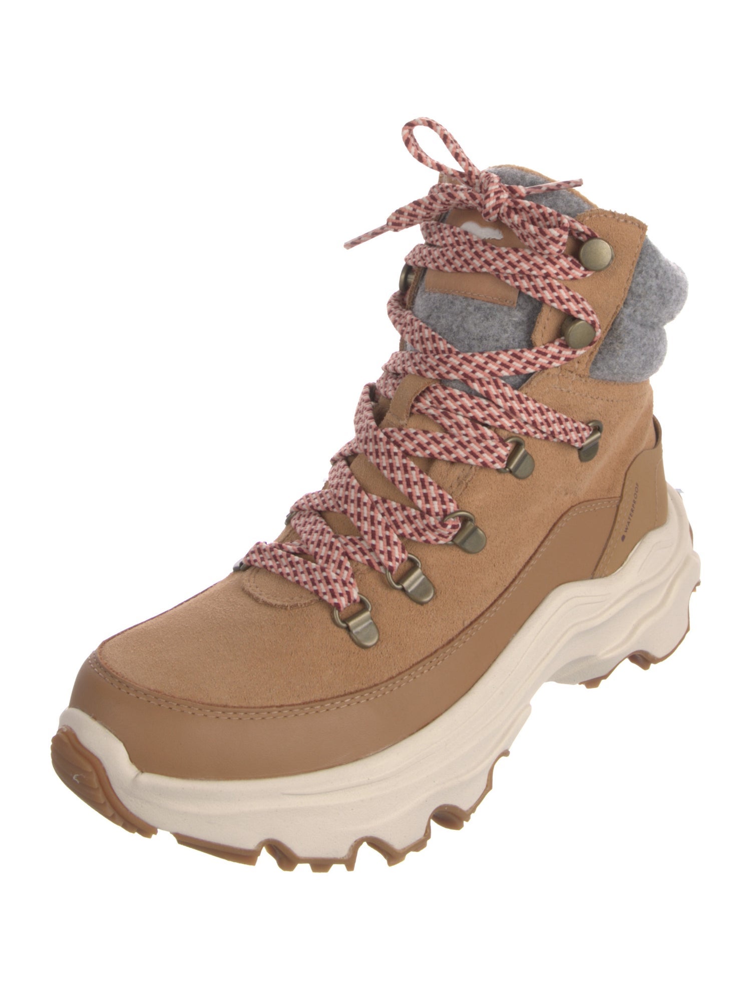 Sorel Suede Colorblock Pattern Hiking Boots