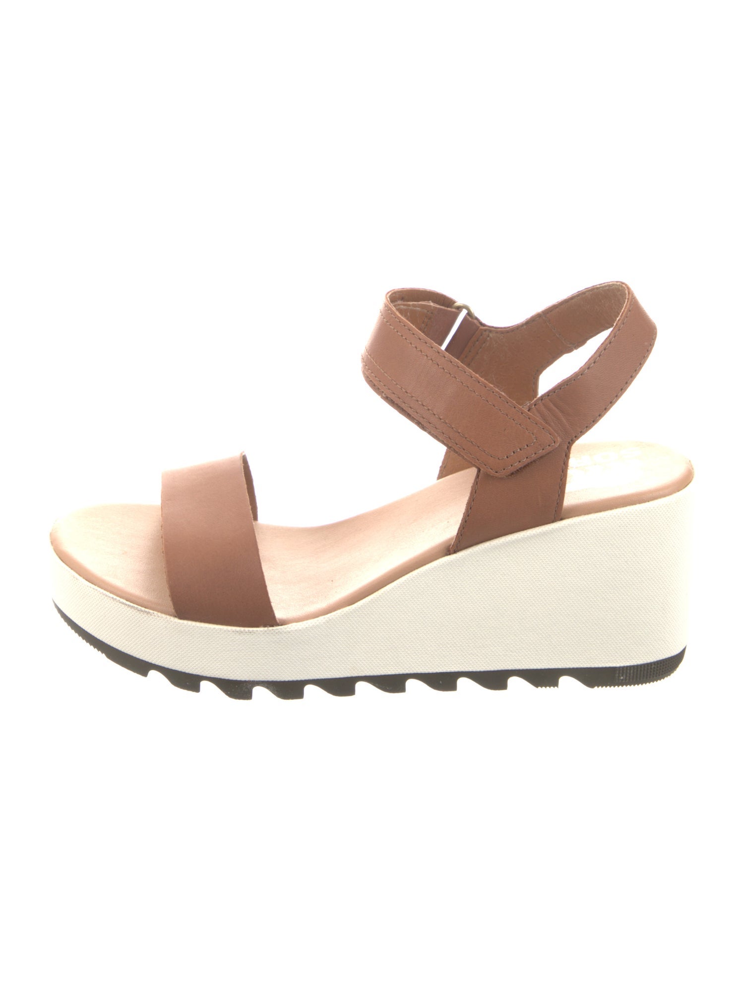Sorel Leather Colorblock Pattern Slingback Sandals