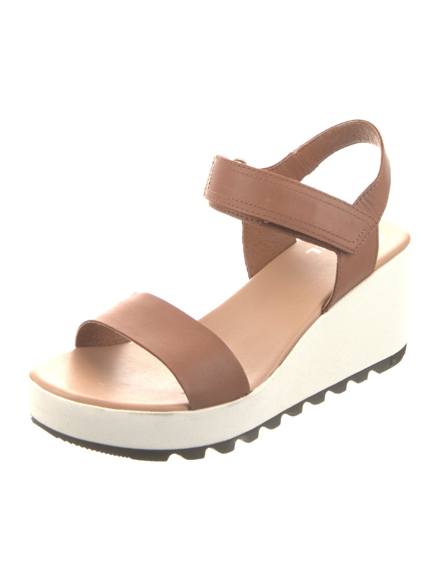 Sorel Leather Colorblock Pattern Slingback Sandals