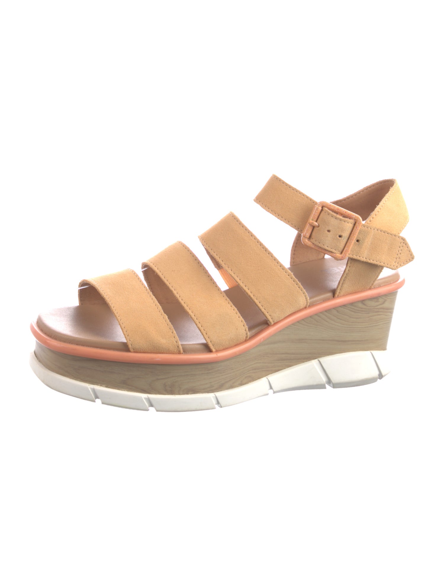 Sorel Suede Colorblock Pattern Sandals