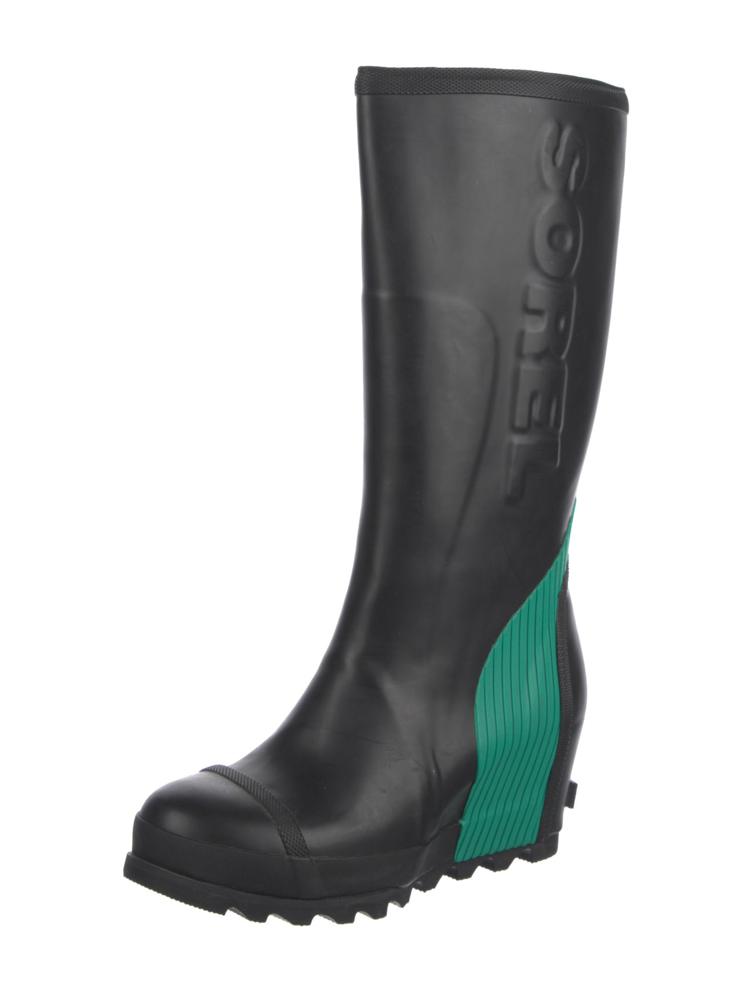 Sorel Rubber Colorblock Pattern Rain Boots