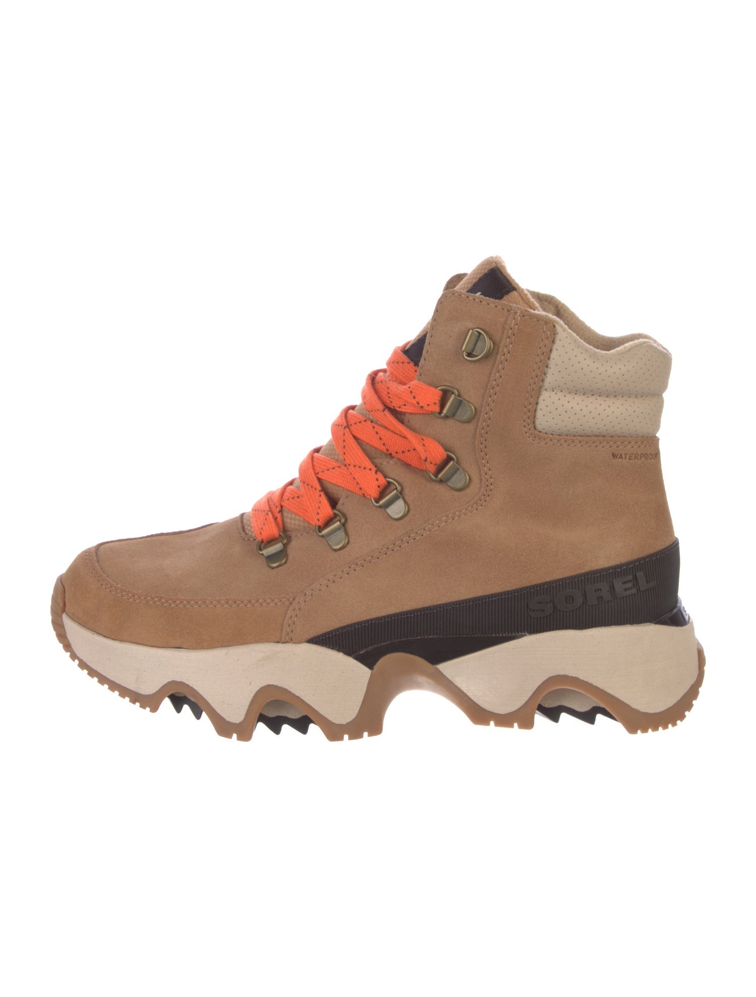 Sorel Suede Colorblock Pattern Hiking Boots