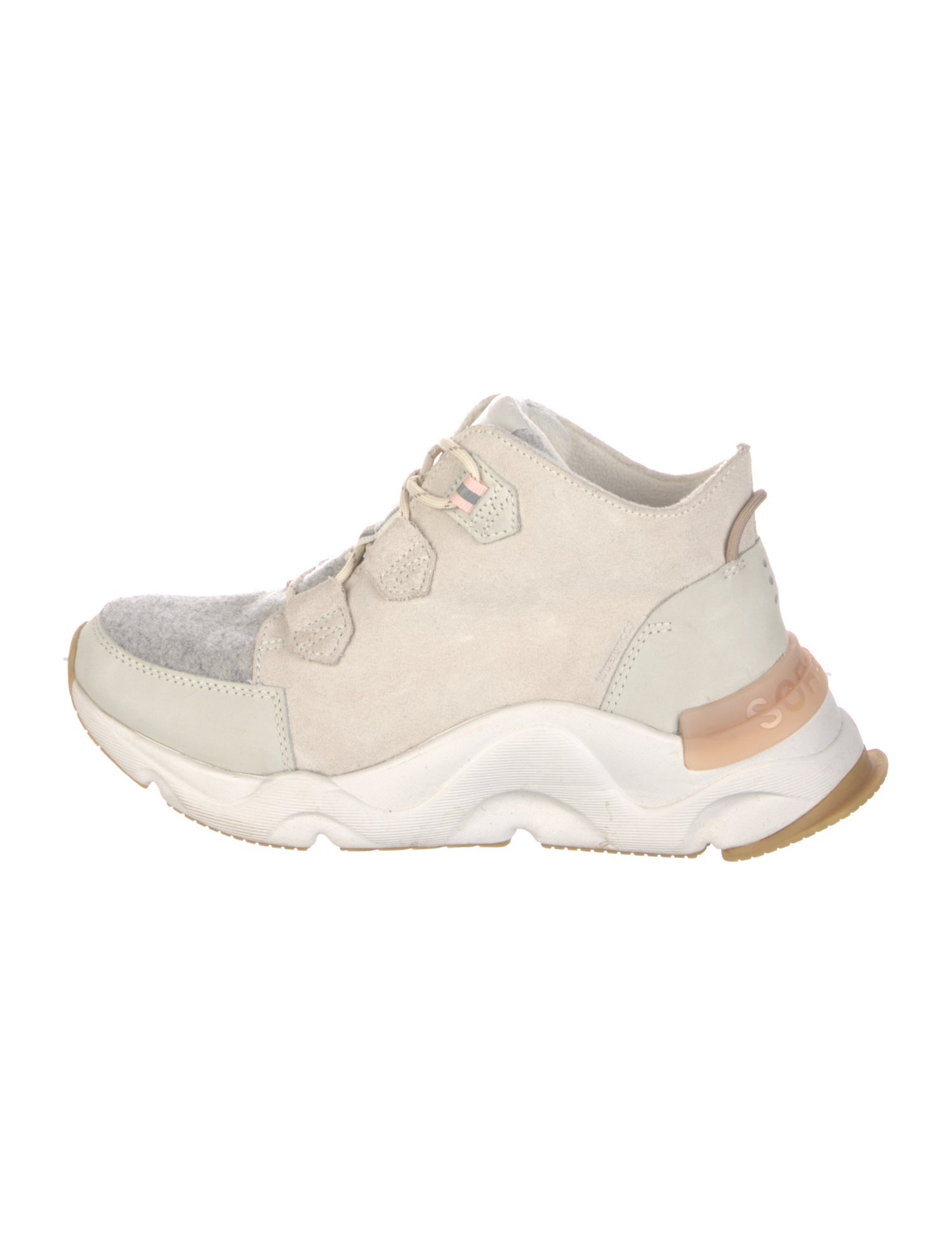 Sorel Suede Colorblock Pattern Chunky Sneakers