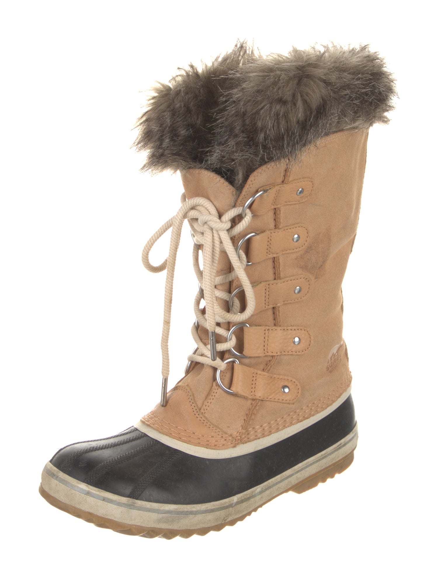Sorel Suede Patterned Lace-Up Boots