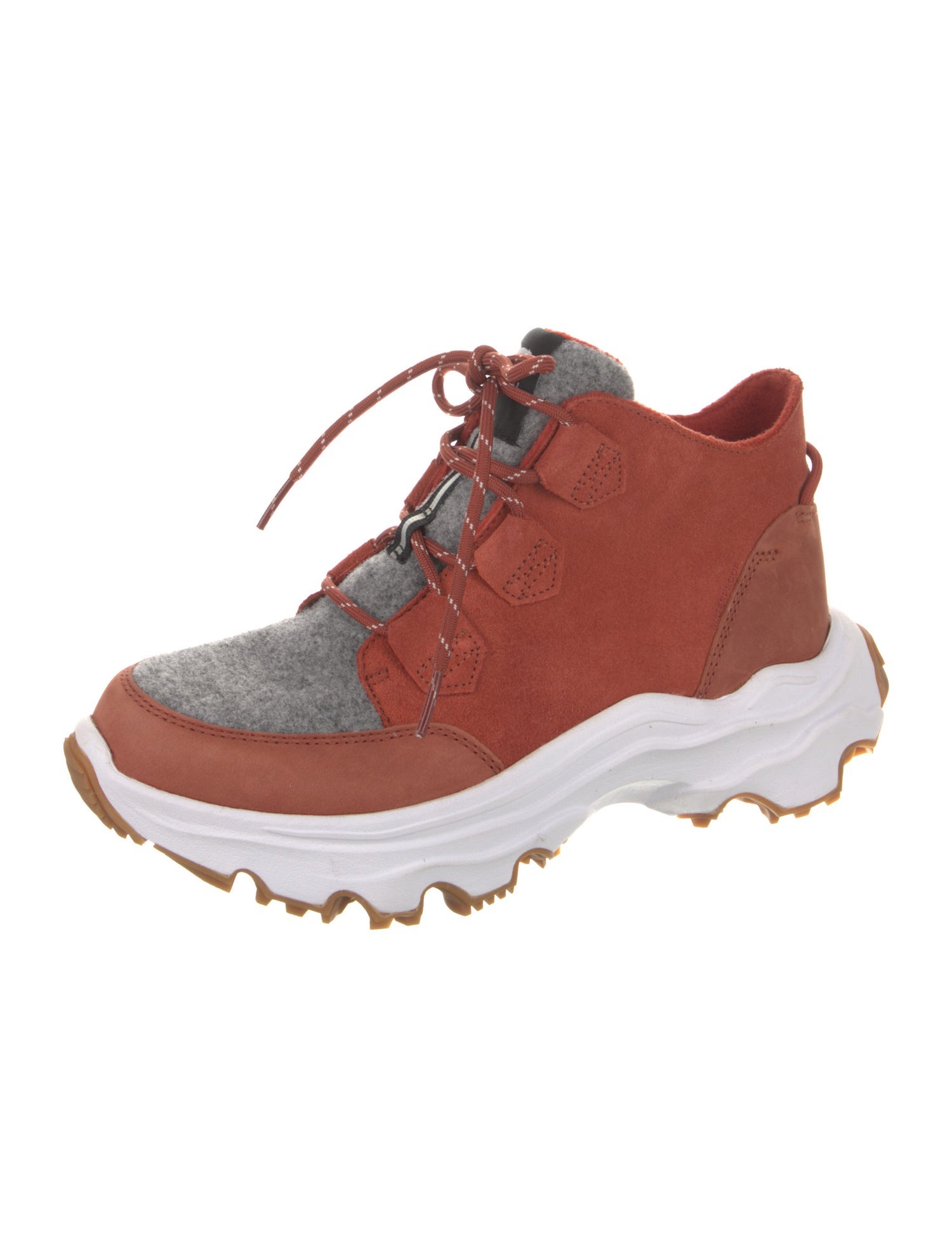 Sorel Suede Colorblock Pattern Chunky Sneakers