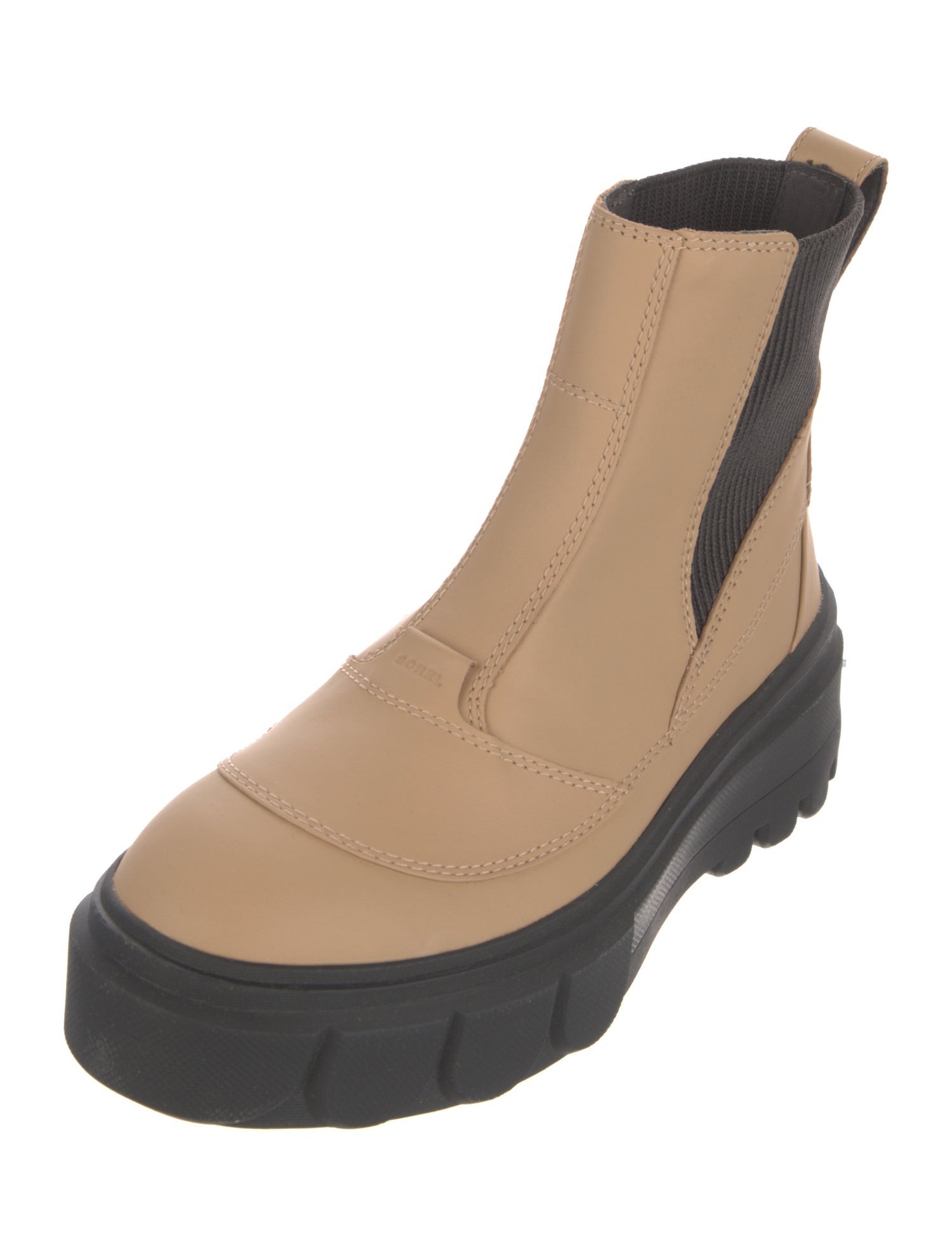 Sorel Leather Colorblock Pattern Chelsea Boots