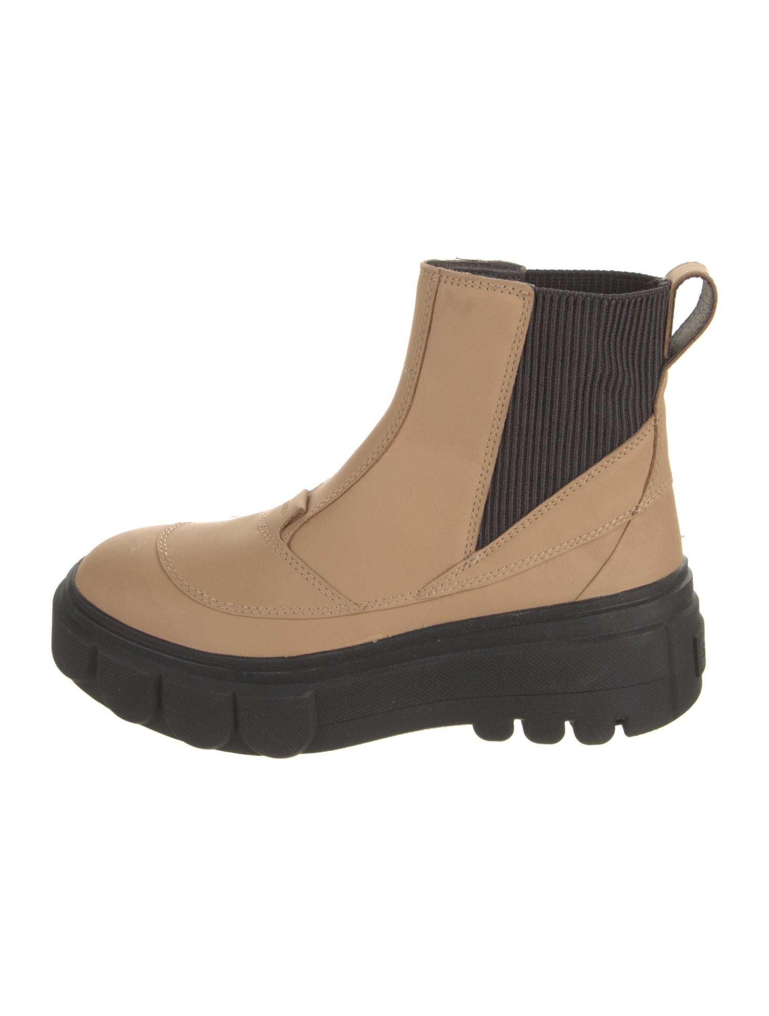 Sorel Leather Colorblock Pattern Chelsea Boots