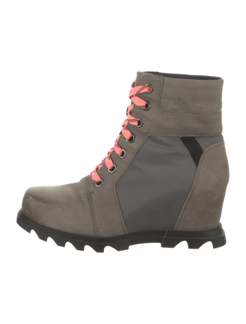 Sorel Leather Colorblock Pattern Combat Boots - image 1