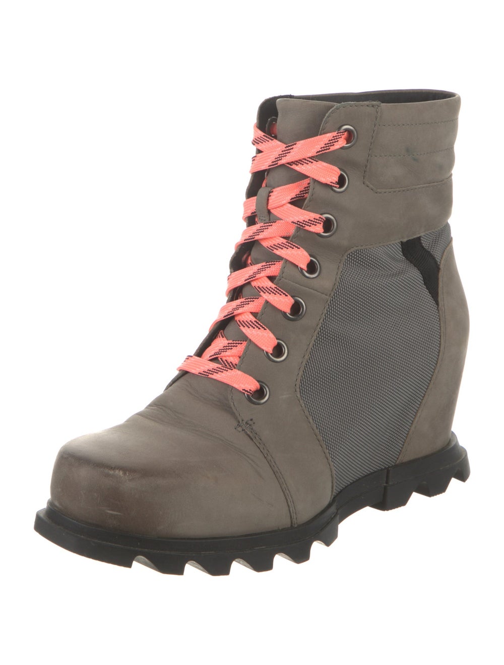 Sorel Leather Colorblock Pattern Combat Boots - image 2
