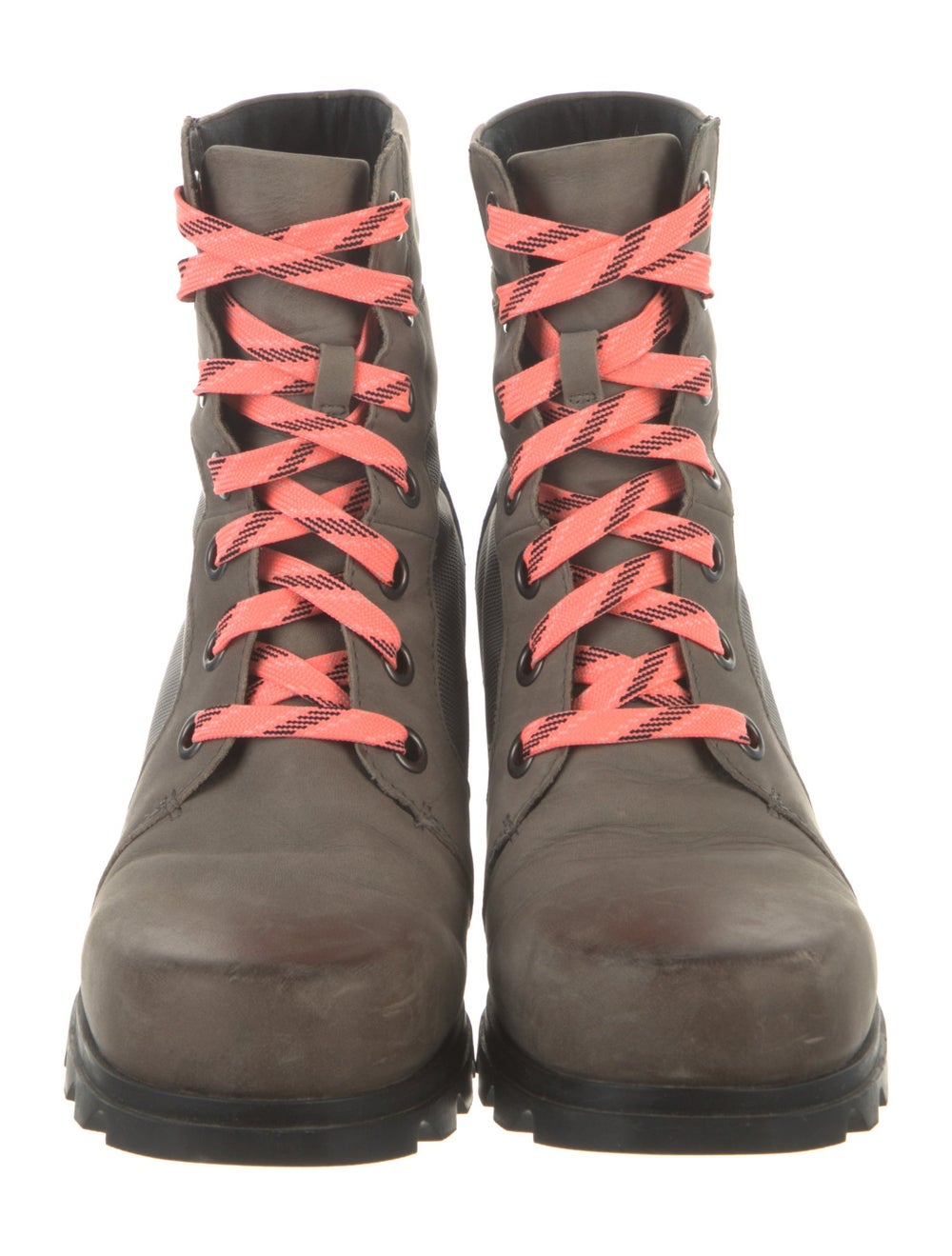 Sorel Leather Colorblock Pattern Combat Boots - image 3