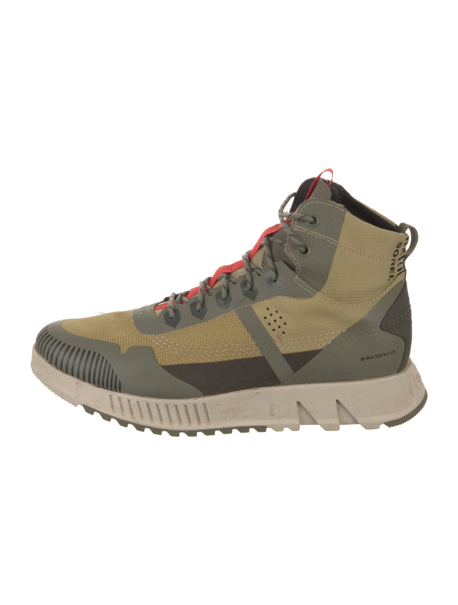 Sorel Nylon Colorblock Pattern Lace-Up Boots