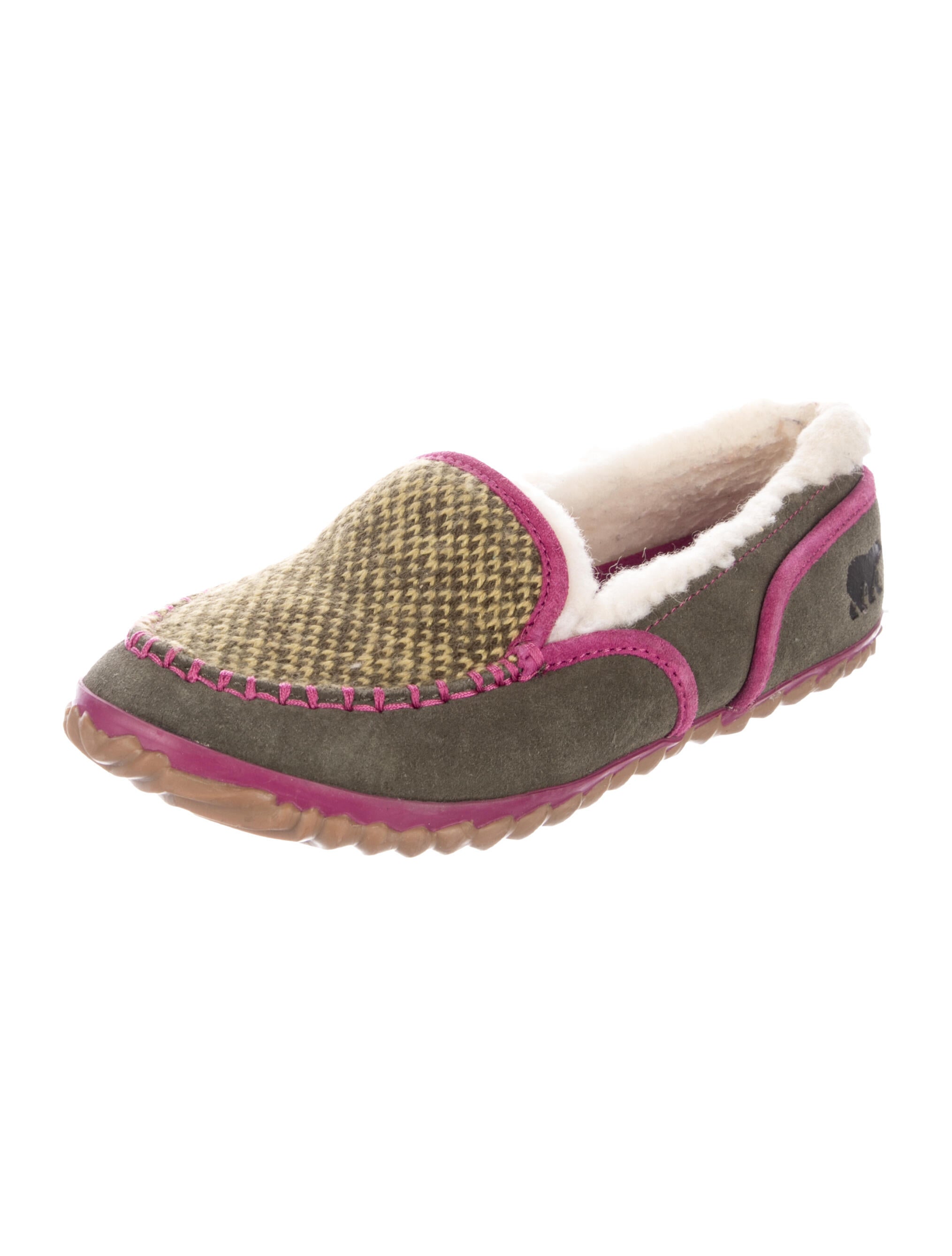 Sorel Suede Colorblock Pattern Flats