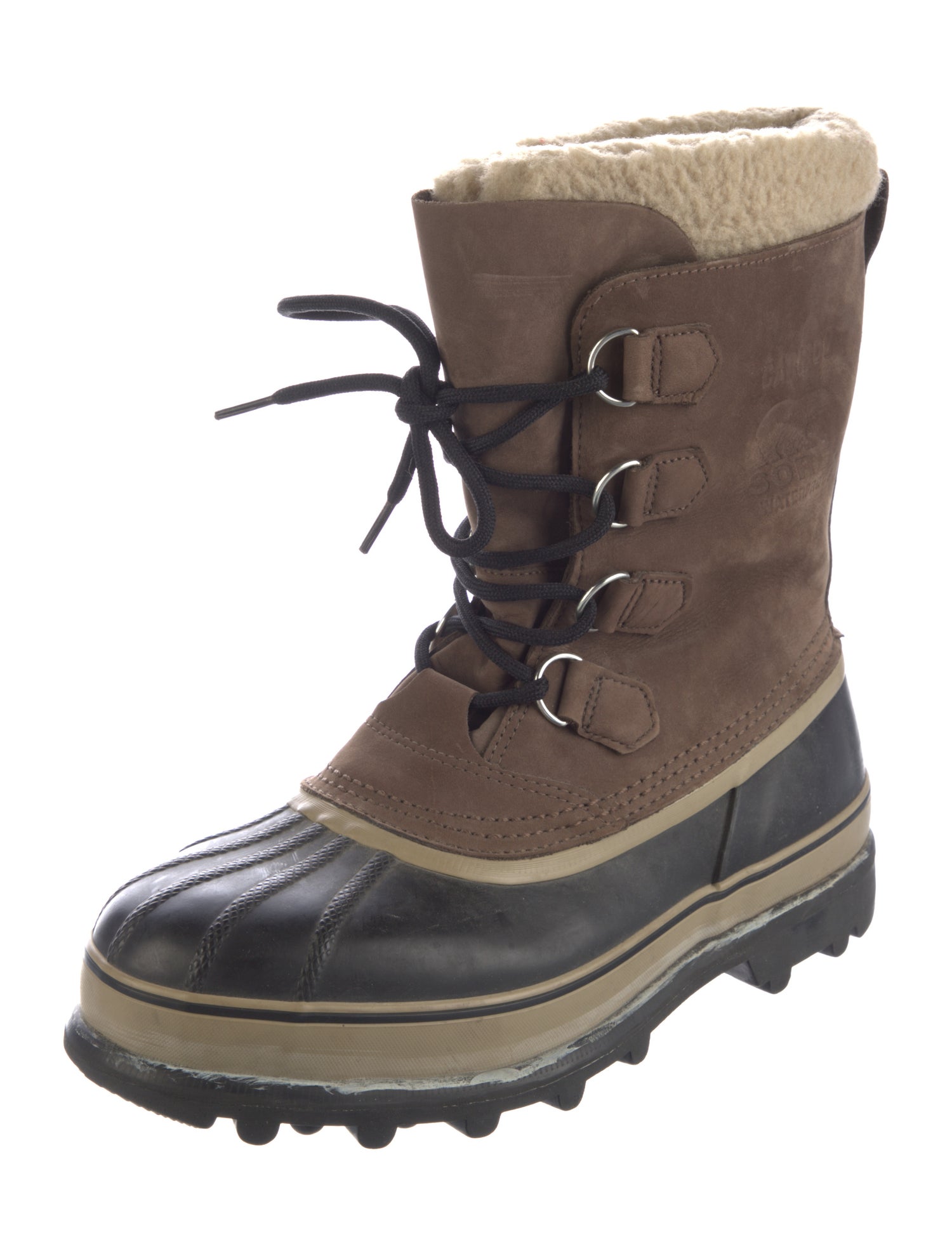 Sorel Suede Faux Fur Trim Snow Boots