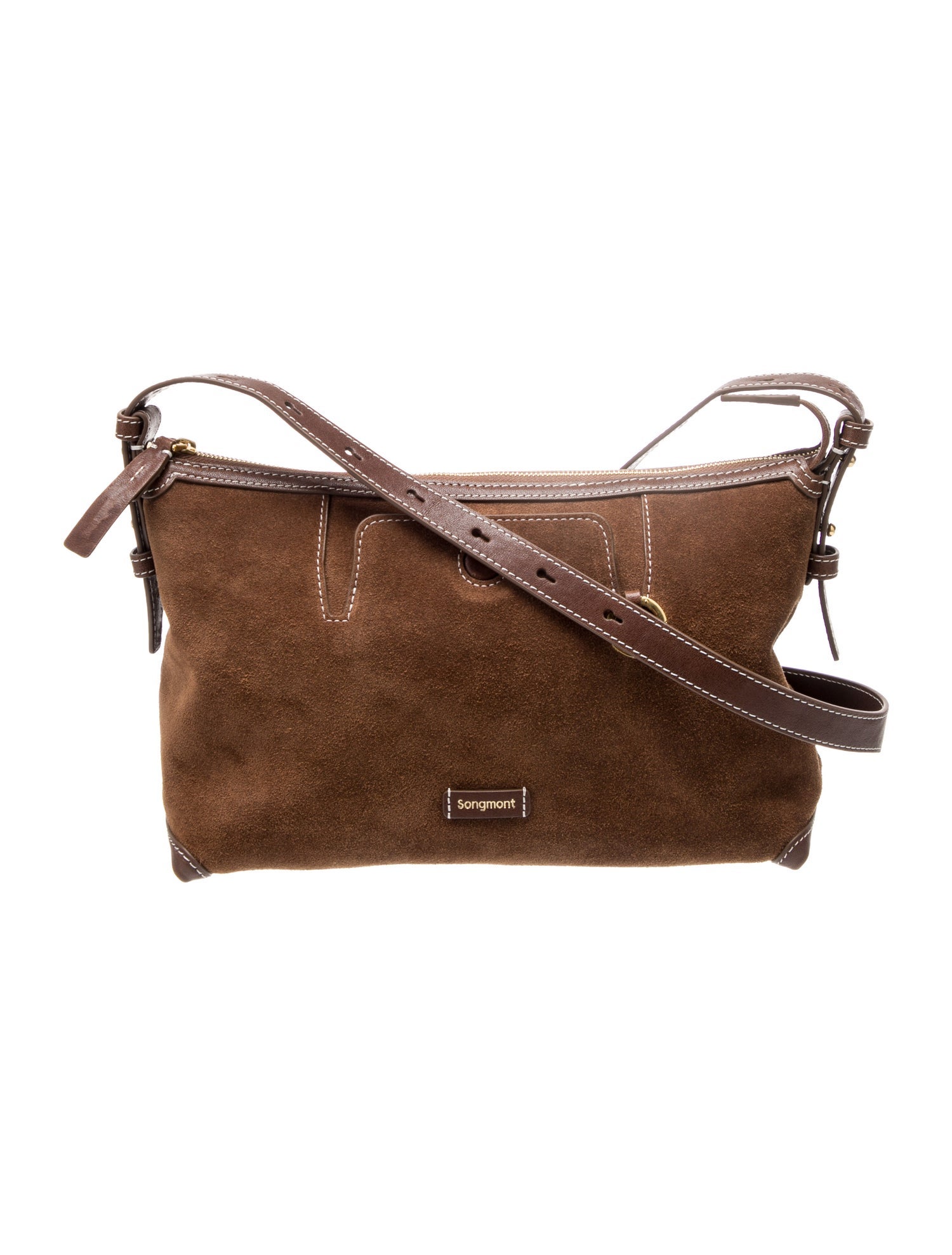Songmont Suede Crossbody Bag Brown Crossbody Bags Handbags WSOST20192 1 Enlarged 