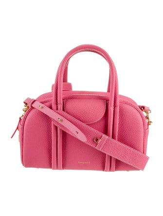 Songmont Leather Top Handle Bag