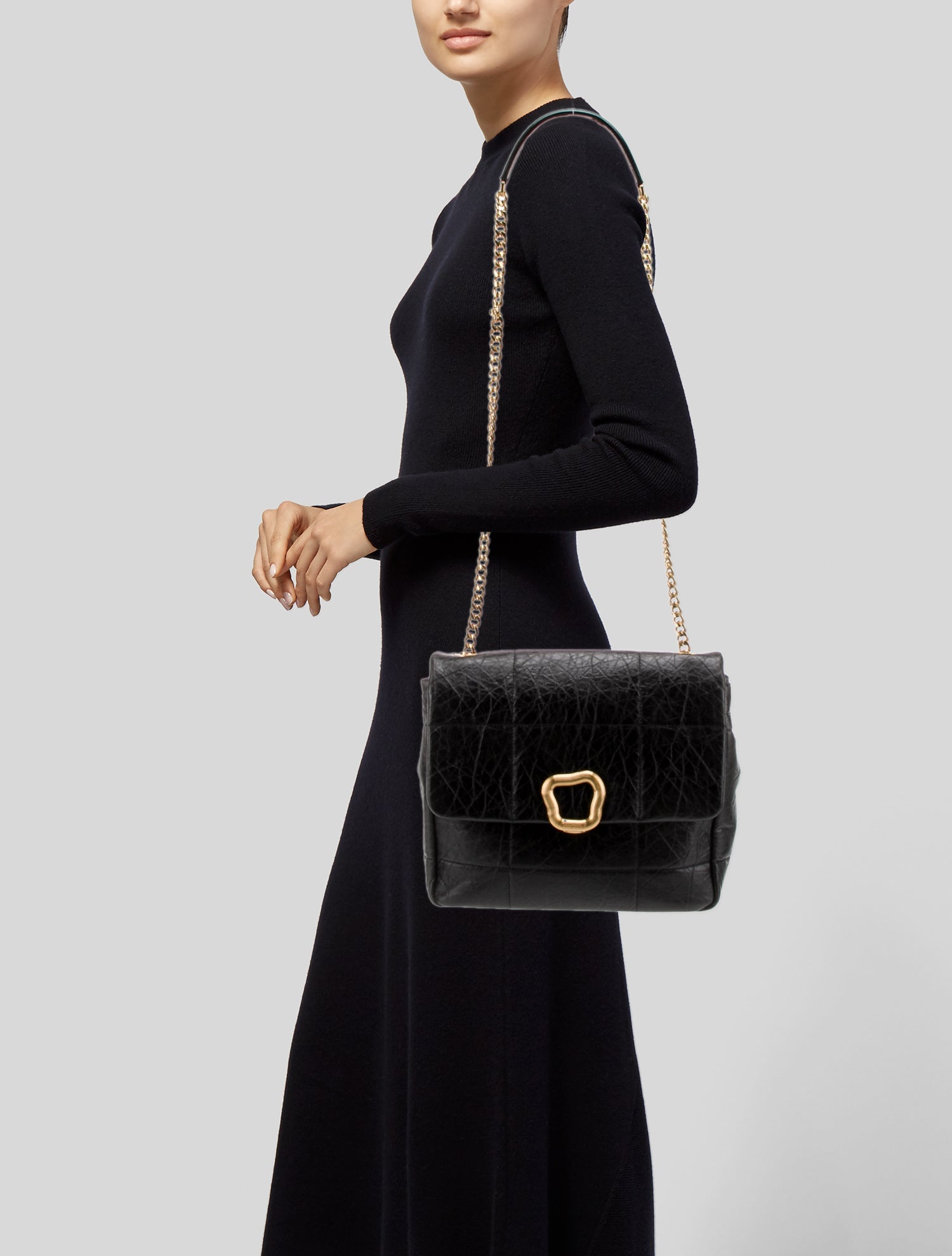 Songmont Leather Shoulder Bag