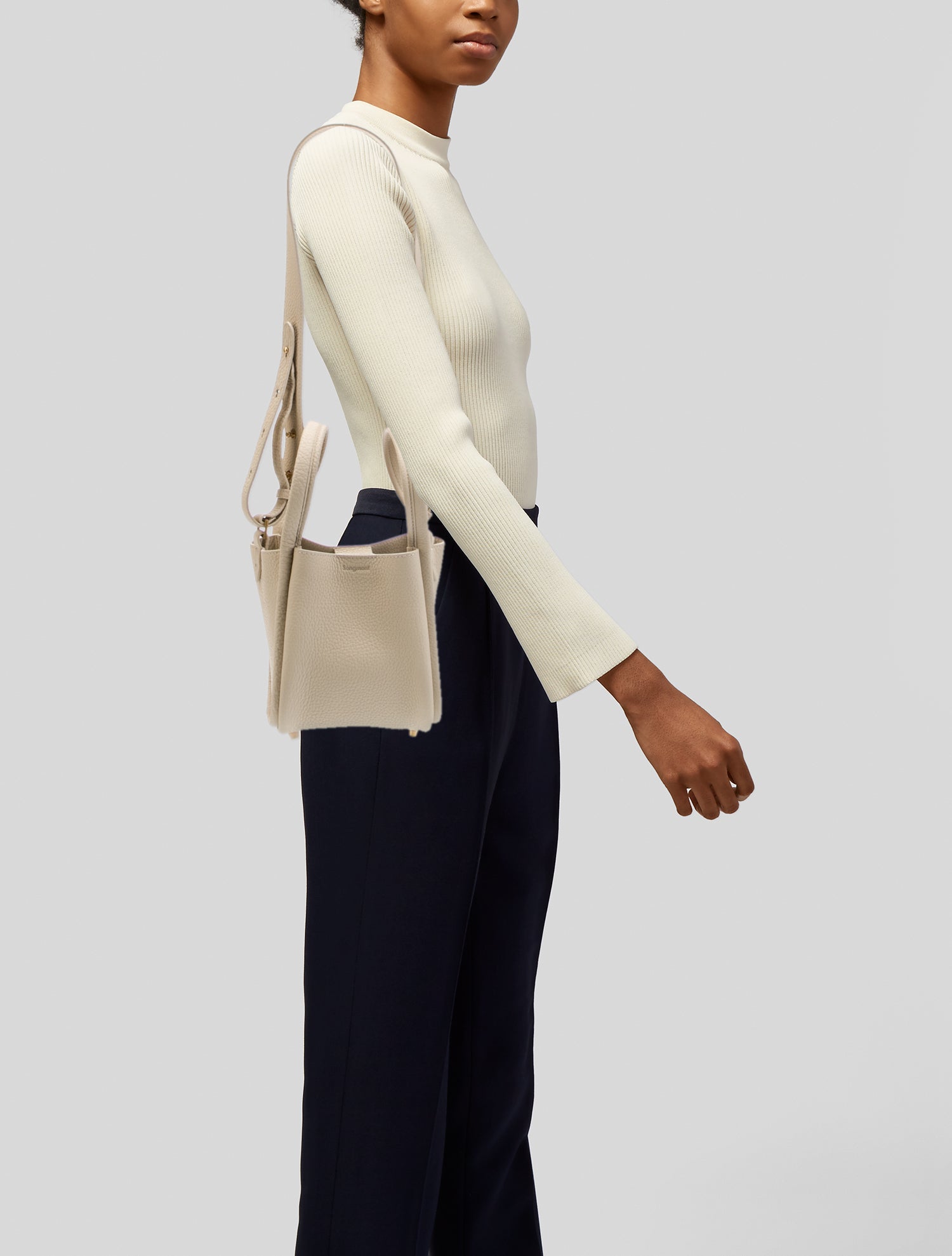 Songmont Leather Top Handle Bag