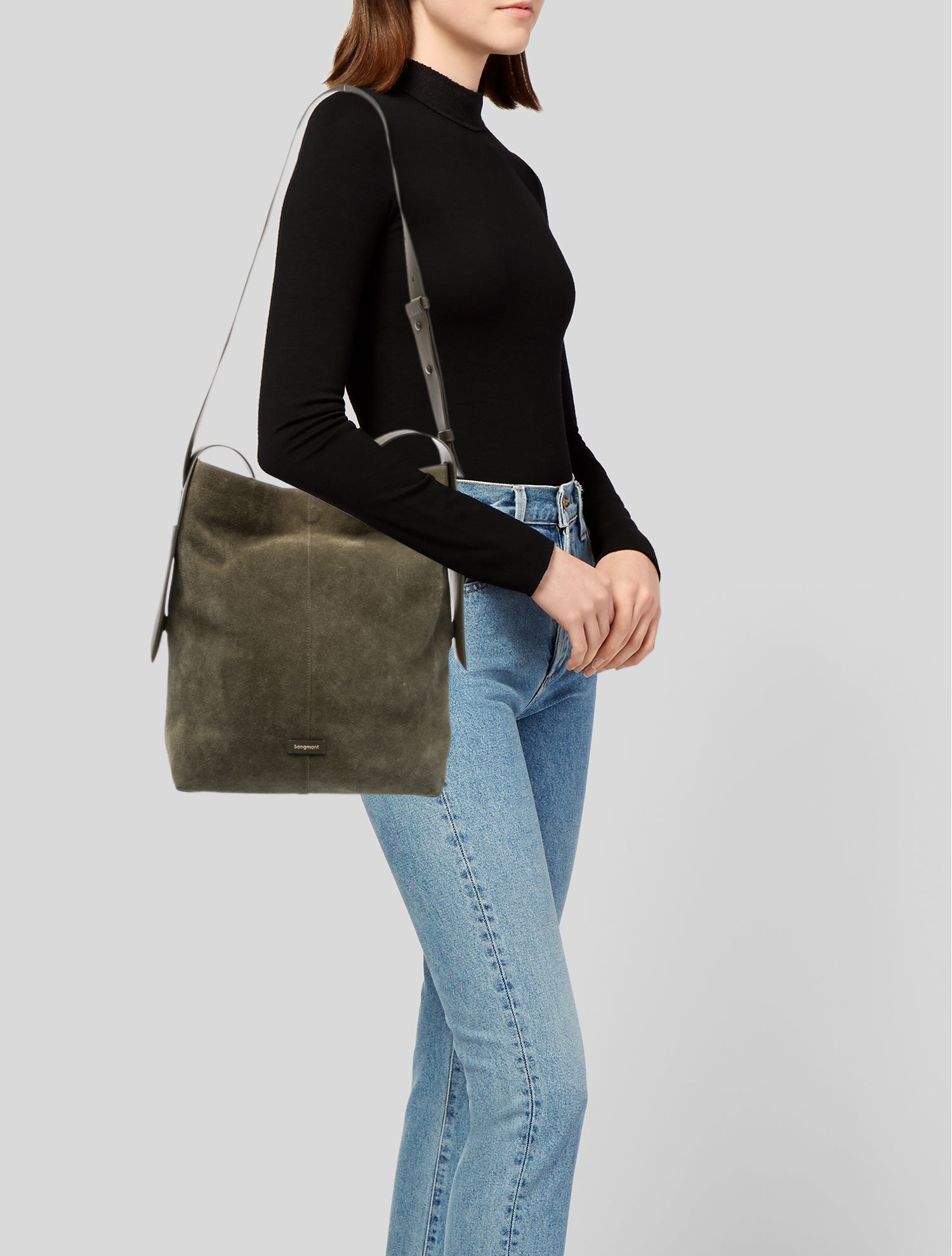 Songmont Suede Shoulder Bag
